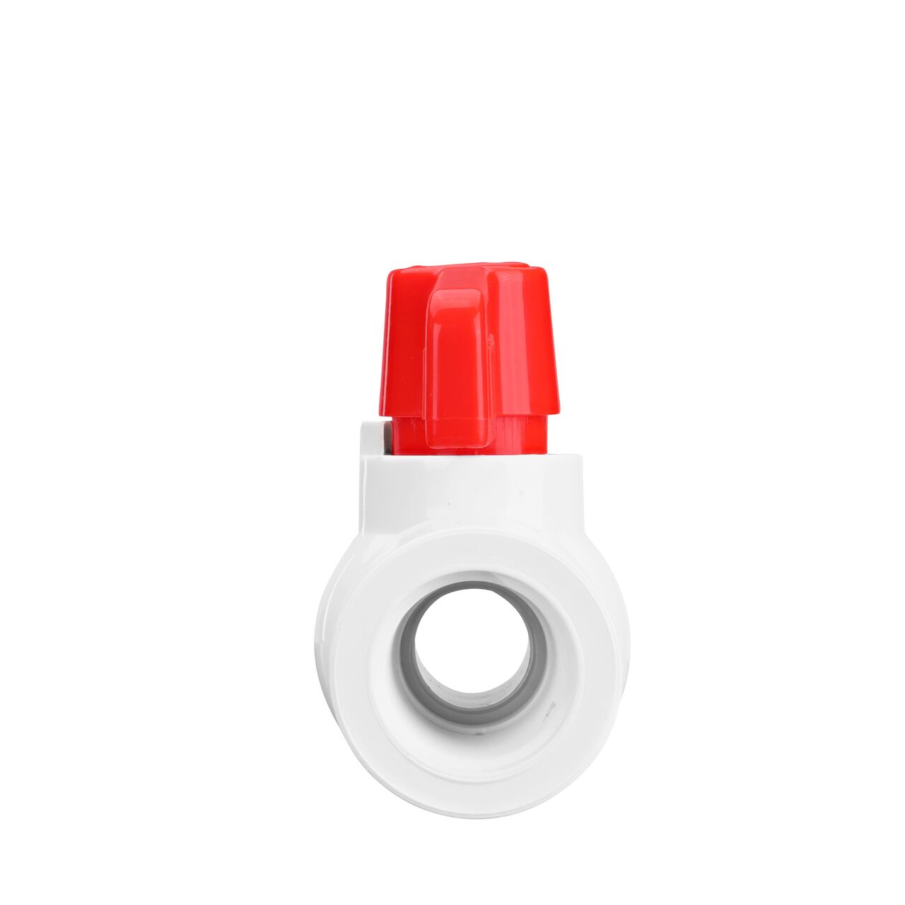 NDS 1/2 in. PVC IPS Ball Valve direct water flow one-way through pipes when the ball valve opens that is perfect for pool and spa, irrigation, and plumbing installations (NDS E1320-05)