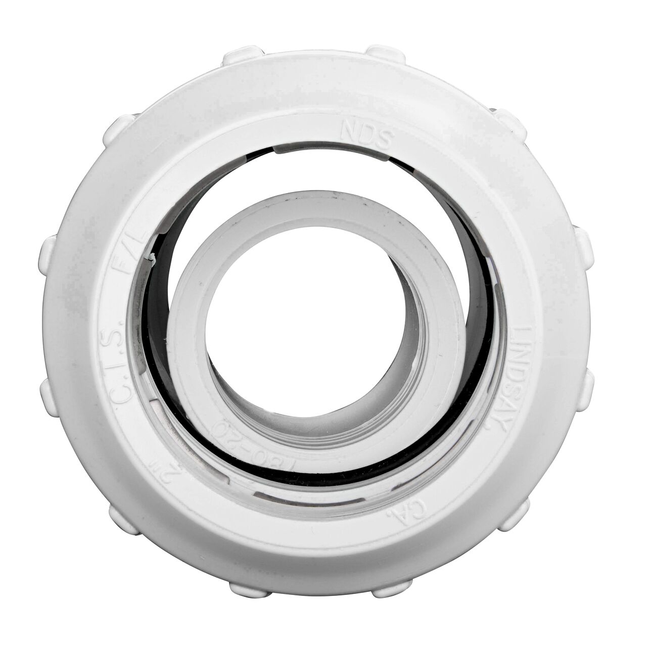 Steel Gripper and EPDM O-Ring provides a leak proof connection on the NDS 2 in. SDR-9 CTS X FPT Flo-Lock™ Gripper Adapter (NDS 731-20)