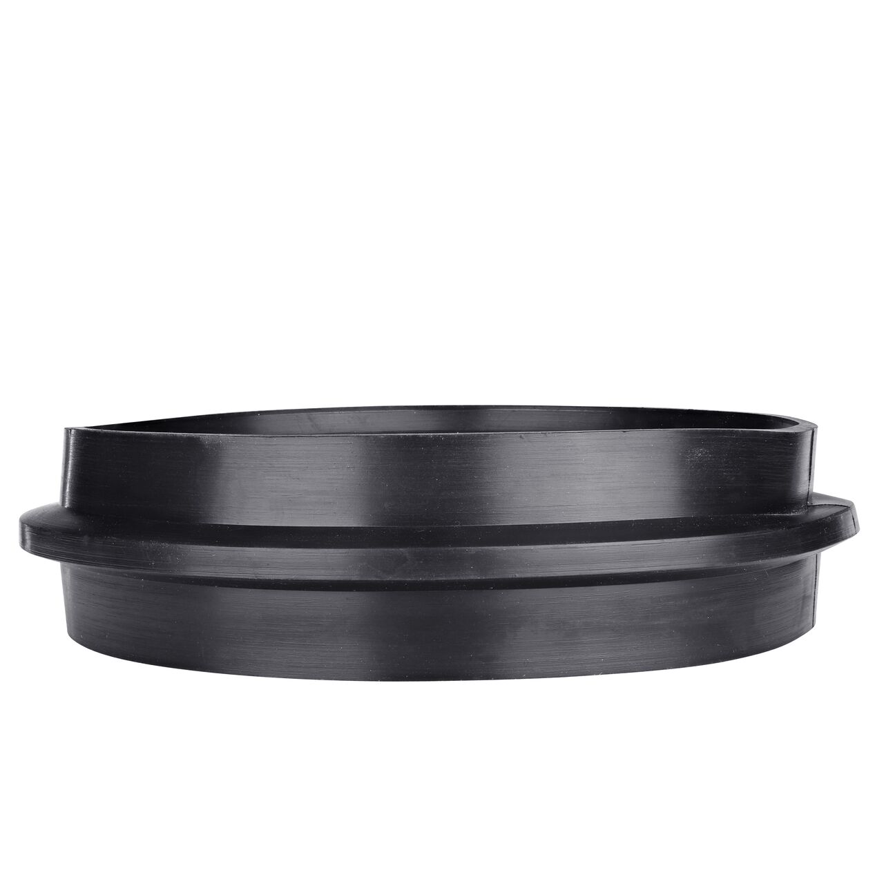 The NDS 6 in. manhole cover in, horizontal position, is made of flexible PVC that permit some lateral pipe movement (NDS 6MA)