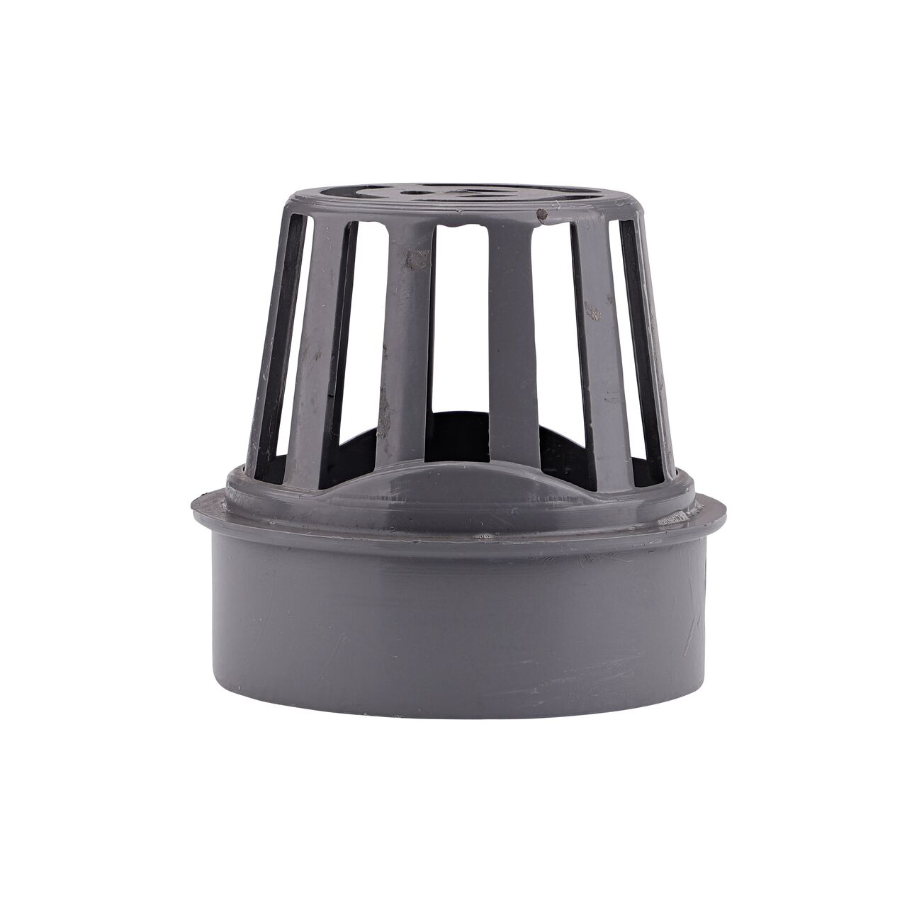 Straight on shot of NDS 2 in. gray plastic atrium grate (NDS 270)