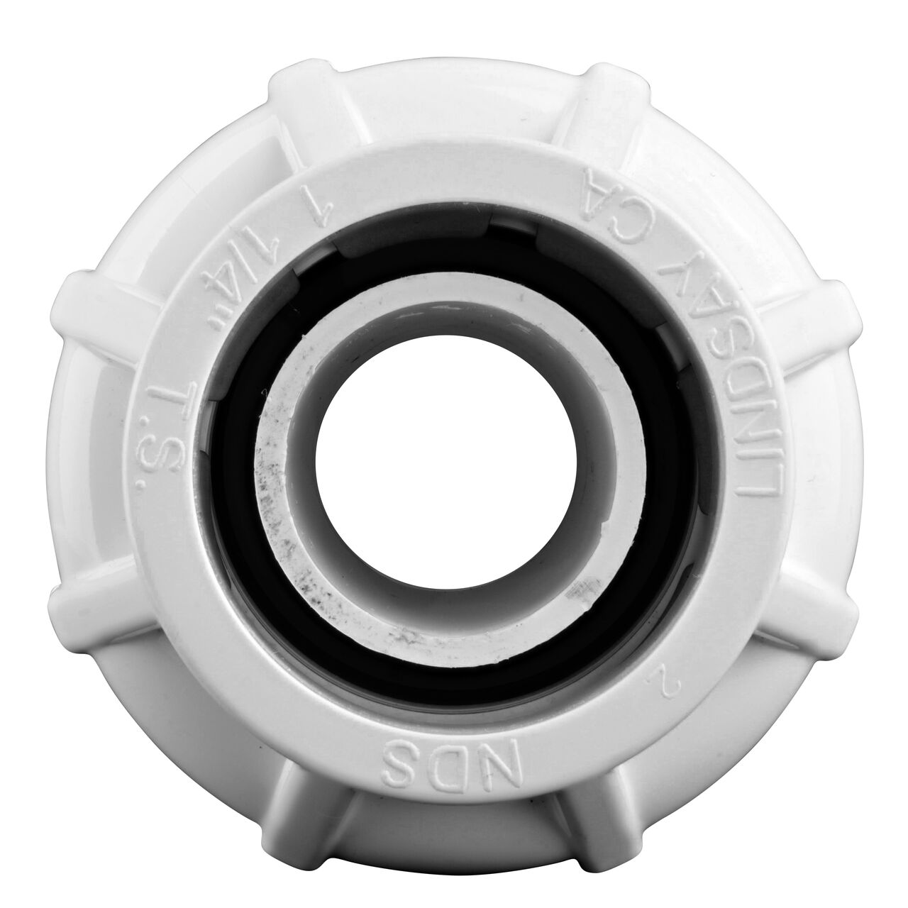 Steel Gripper and EPDM O-Ring provides a leak proof connection on the NDS 1 in. SDR-9 CTS X 1 1/4 in. FPT Flo-Lock™ Gripper Adapter (NDS 731-12-10)