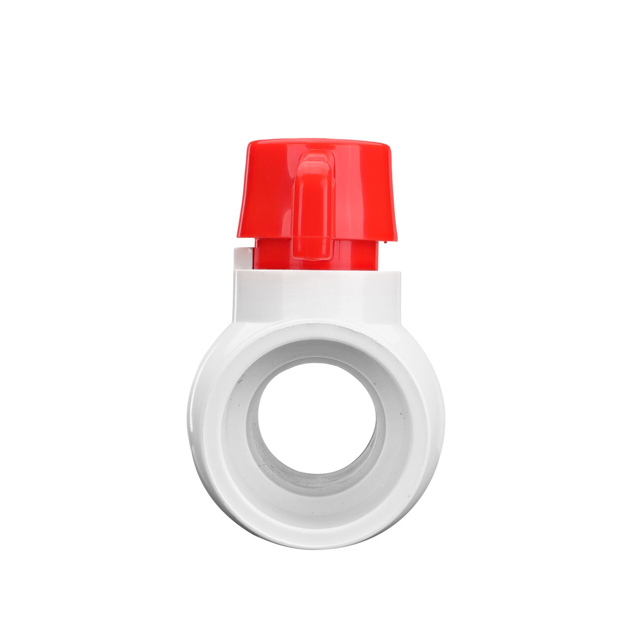 NDS 1-1/4 in. PVC CTS Ball Valve direct water flow one-way through pipes when the ball valve opens that is perfect for pool and spa, irrigation, and plumbing installations (NDS E1310-12)