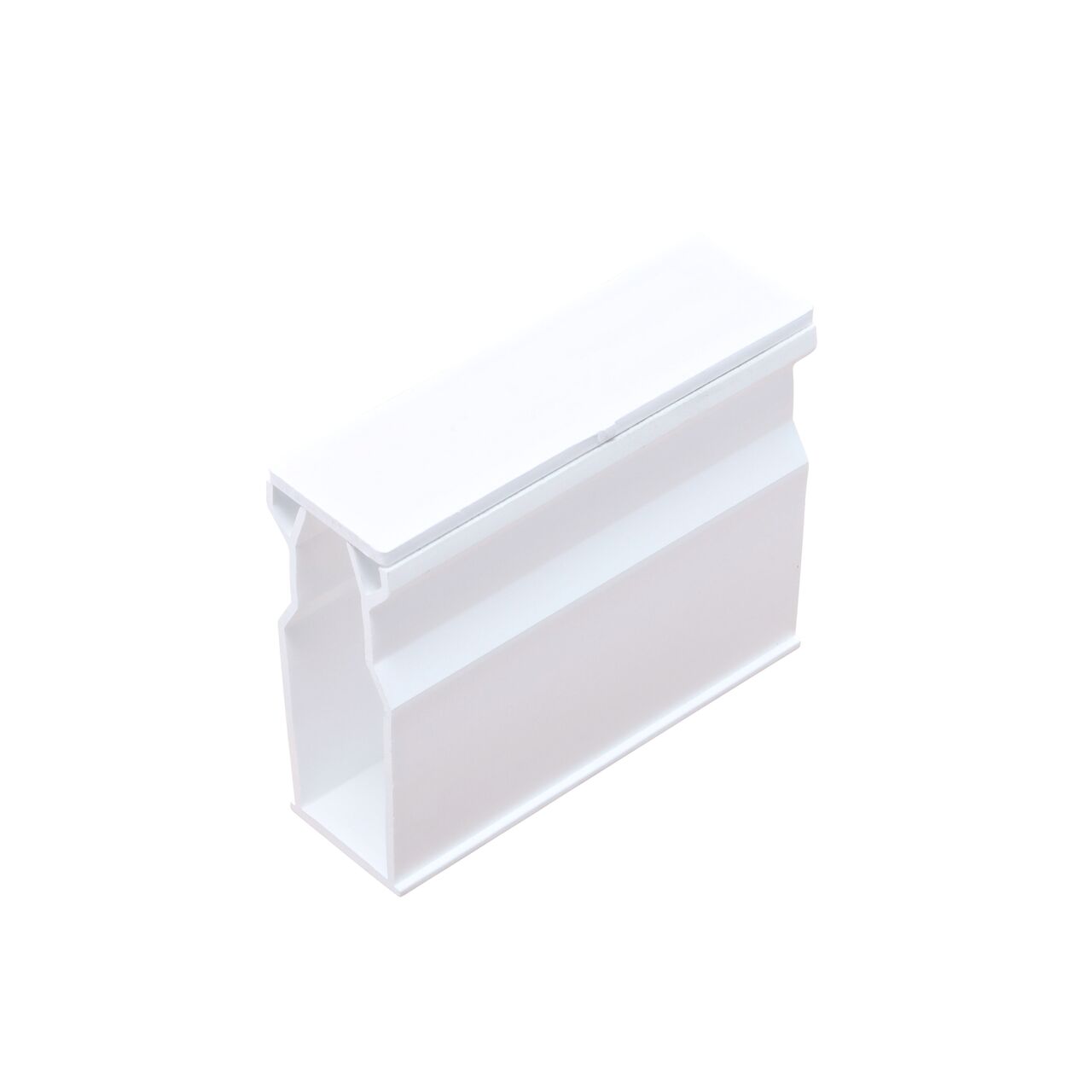 Hero shot of the white plastic Micro Channel™ Drain Cleanout with a removable top (NDS 8651)