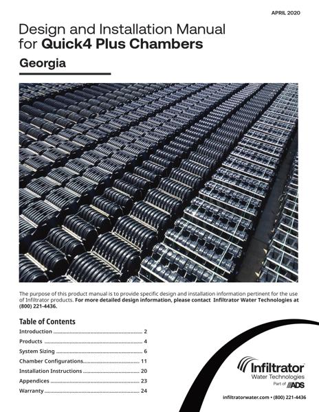 Quick4 Plus Chambers Design & Installation Manual - Georgia