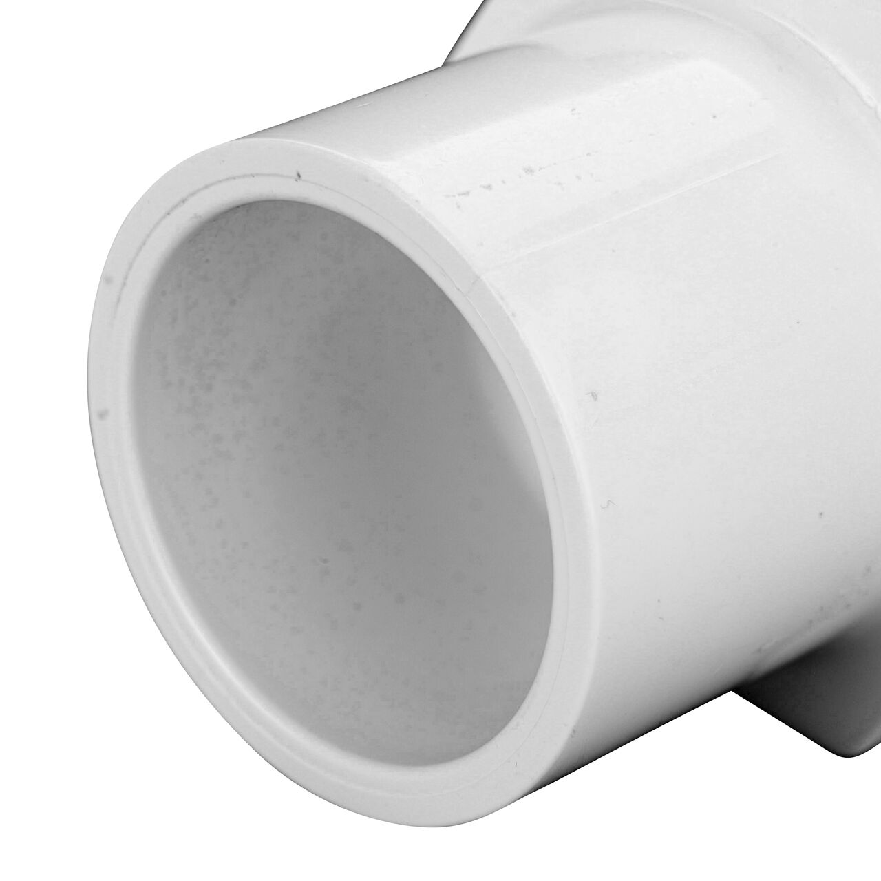 Closeup of the Spigot connection end on the NDS 1 1/4 in. IPS Spigot X SDR-9 CTS Flo-Lock™ Gripper Adapter (NDS 733-12)