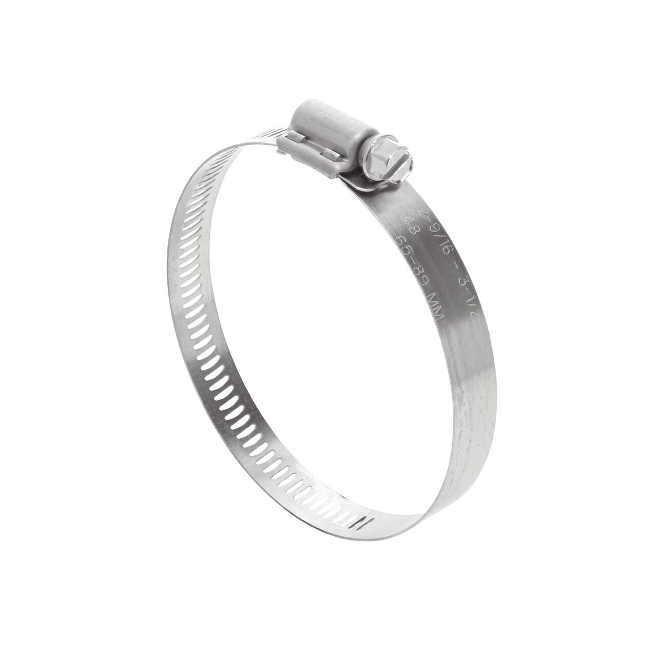 Use the NDS SAE 48 Worm Drive Hose Clamp with Aero Seal 1/2 in. band width (NDS 64048H) to form a secure connection in an industrial application between two pliable hoses or pipes