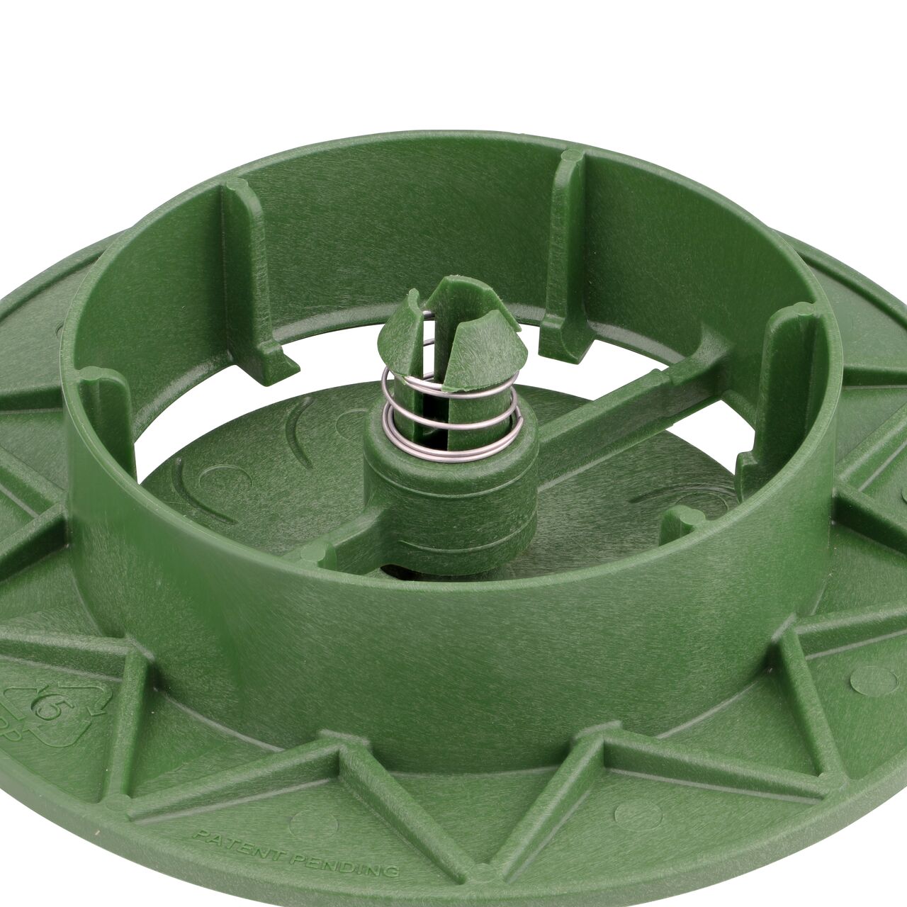 Closeup View of the spring-loaded design partially open on the Pop-Up Drainage Emitter (NDS 420, NDS 430, NDS 421, NDS 321)