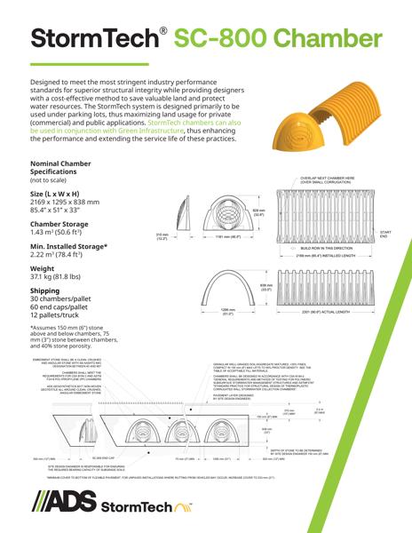 SC-800 Chamber StormTech Sell Sheet