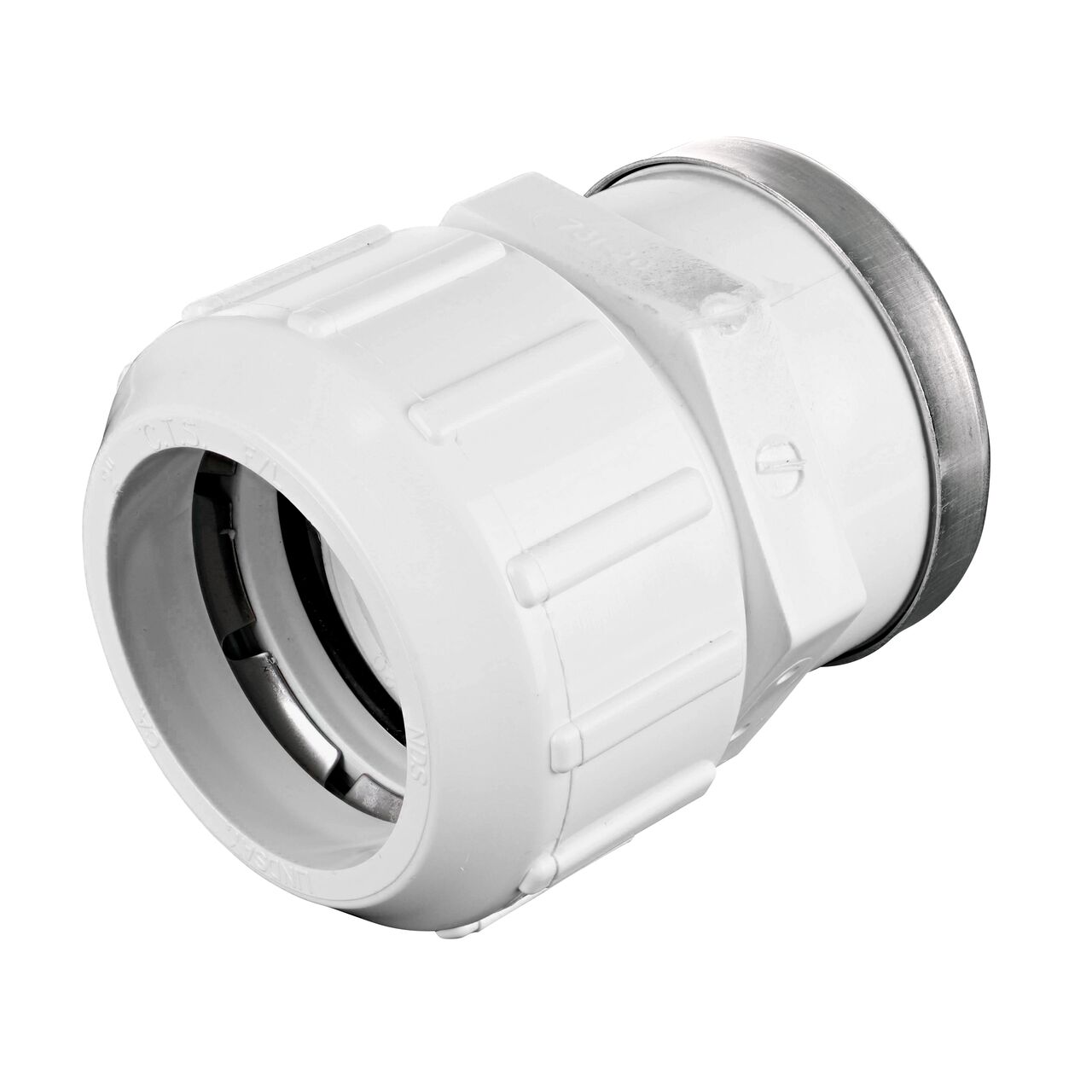 The NDS 2 in. SDR-9 CTS X FPT Flo-Lock™ Gripper Adapter provides a leak-resistant connection between pipes (NDS 731-20)