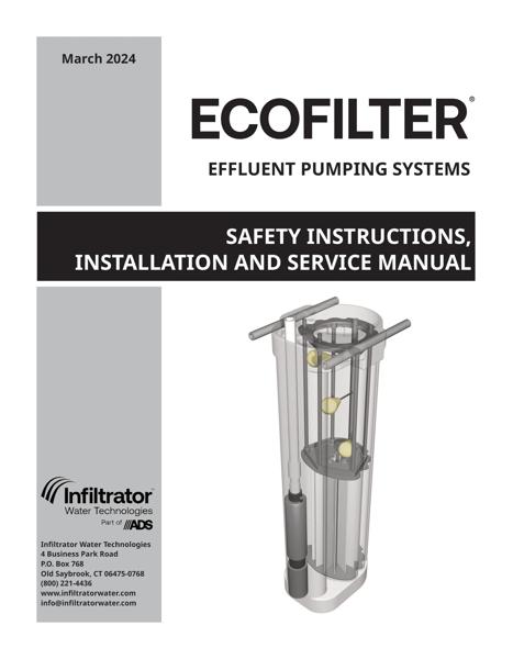 ECOFILTER Pump Vault Installation and Service Manual