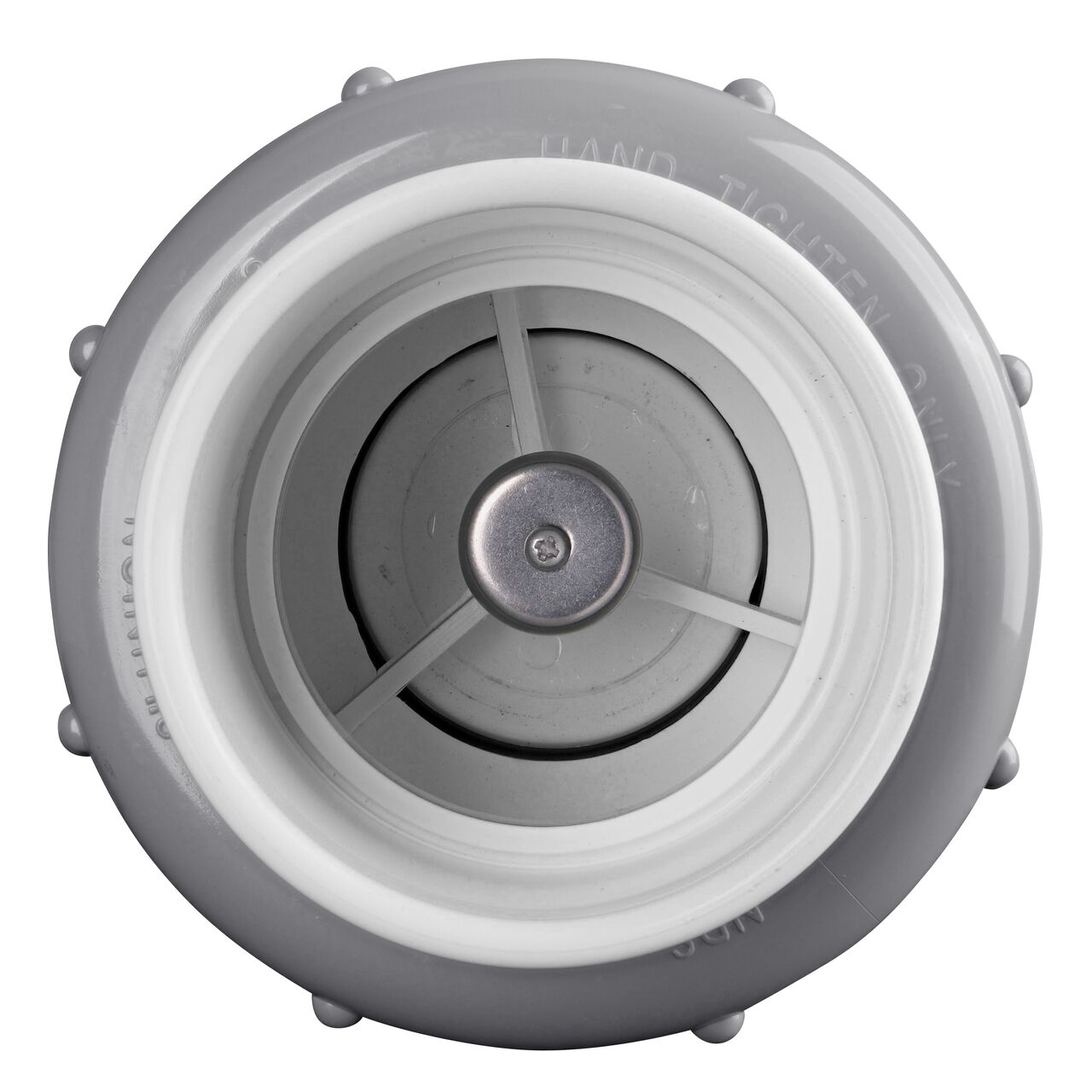 The flapper controls the flow of water on the NDS 2 in. IPS slip by slip PVC Compact True Union Spring Check Valve (NDS 1790-20)