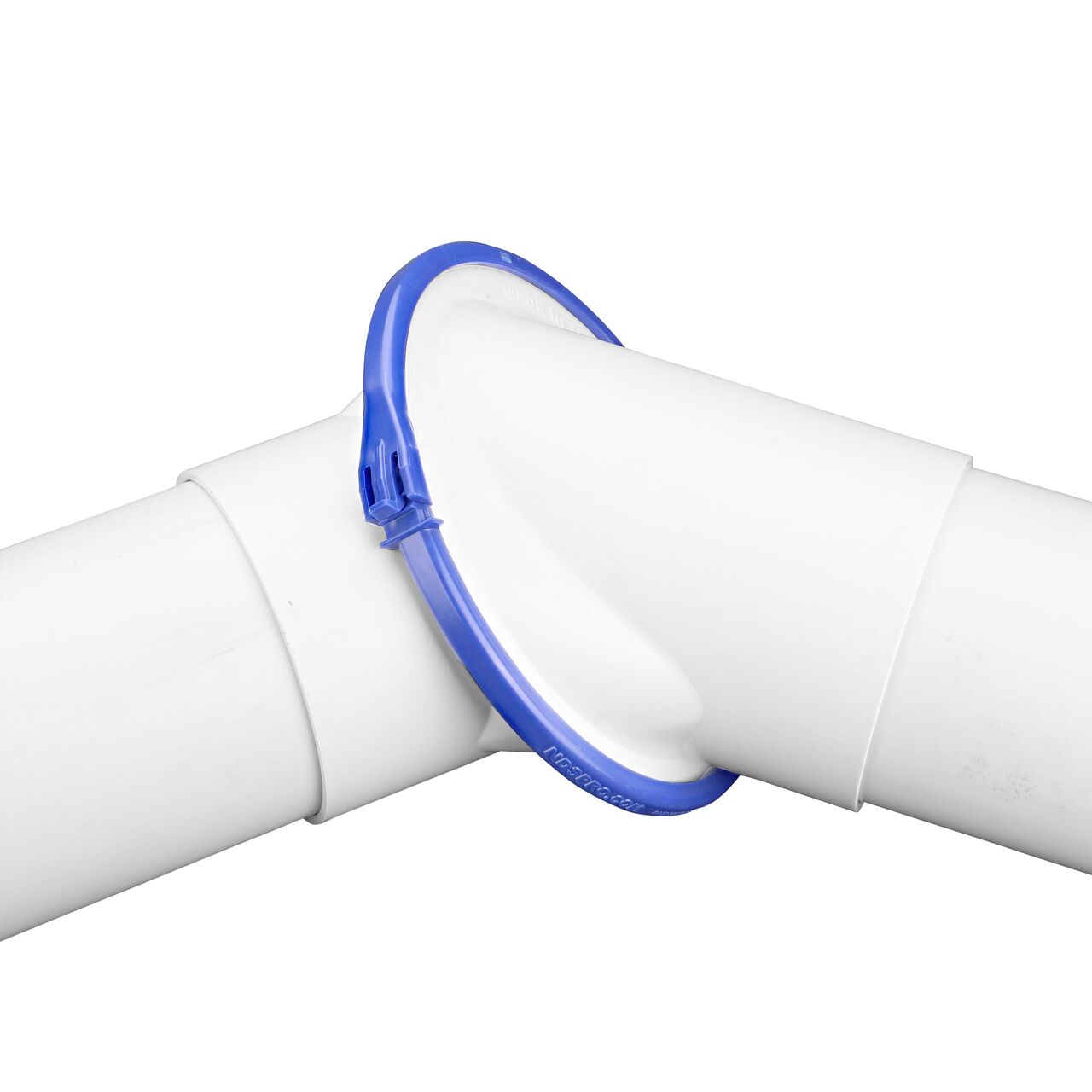 Joint swiveled to 45 degrees of the NDS PVC Variable-Angled elbow (NDS 4PVAF)