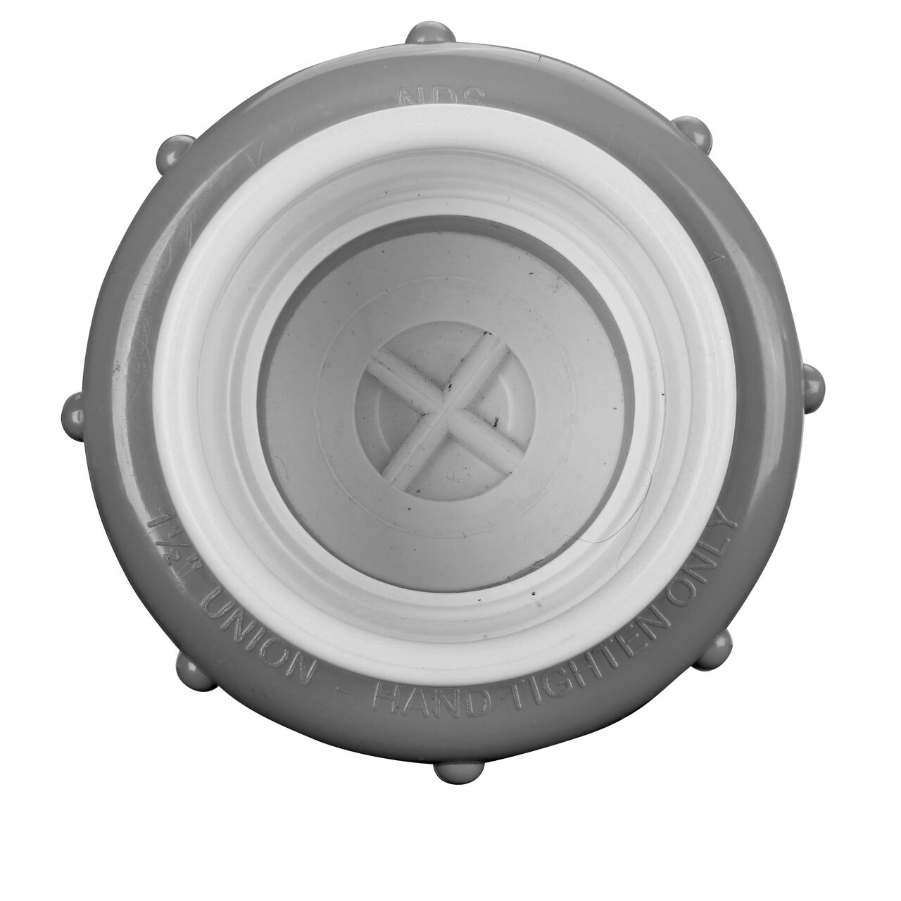 The flapper controls the flow of water on the NDS 1-1/2 in. IPS slip by slip PVC Compact True Union Spring Check Valve (NDS 1790-15)