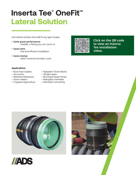 Inserta Tee OneFit Lateral Solution Product Sheet