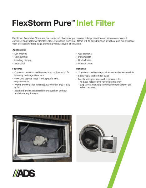 Inlet Filter Pure Product Sheet