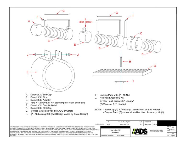 1480B Duraslot XL Assembly