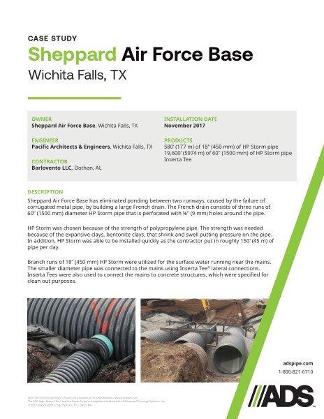 Sheppard Air Force Base Case Study