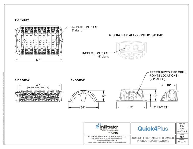 Quick4 Plus Standard Product Spec Sheet
