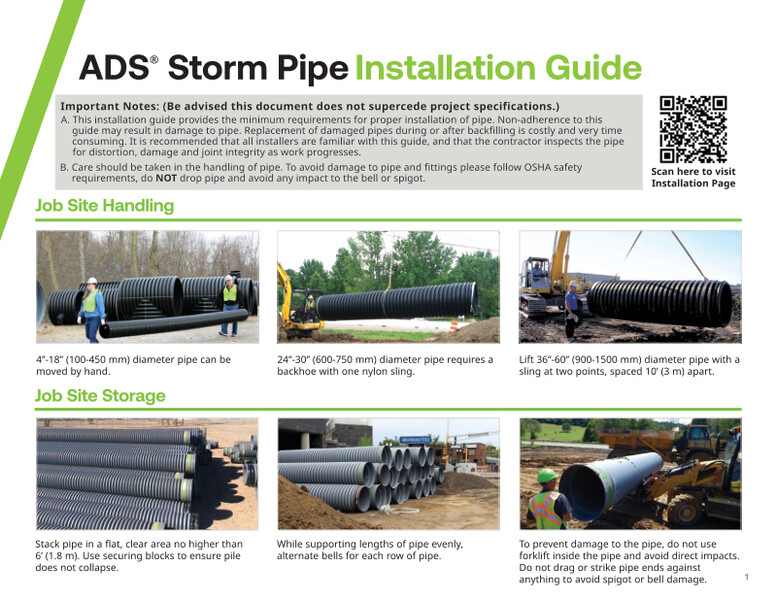 Storm Pipe Installation Guide