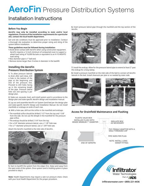 AeroFin Pressure Distribution Installation Instructions