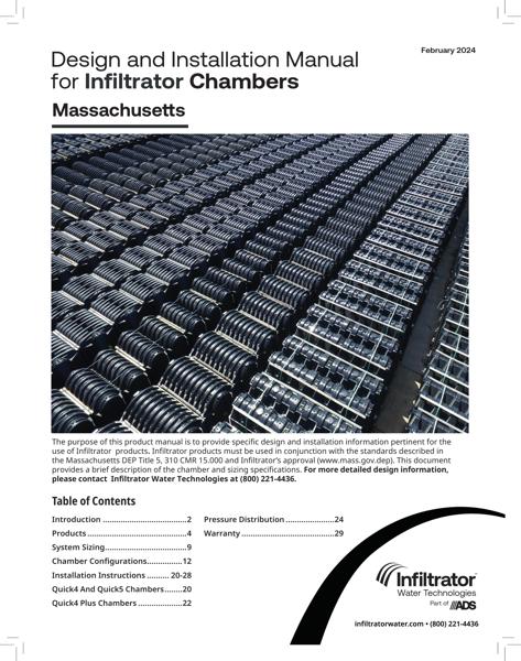 Chamber Design and Installation Manual - Massachusetts