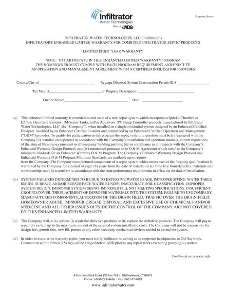 Warranty - New Jersey