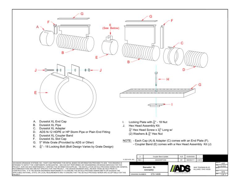 1480B Duraslot XL Assembly