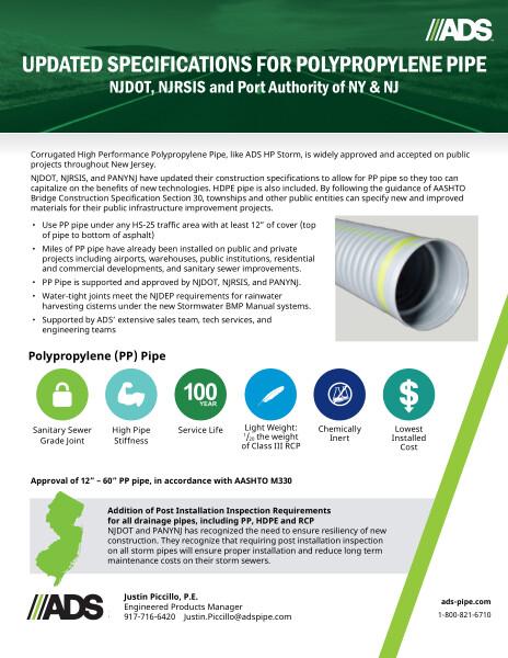 NJDOT and Port Authority Spec Flyer