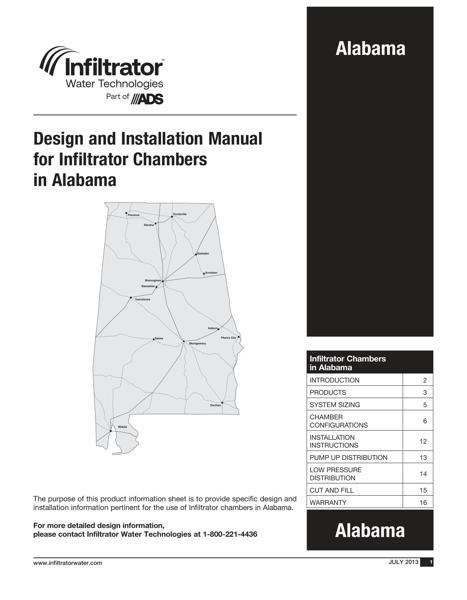 Chamber Design and Installation Manual - Alabama
