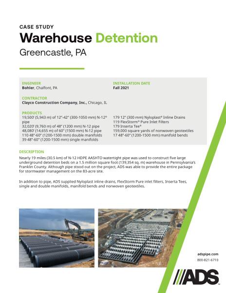 Warehouse Detention (Greencastle, PA) Case Study