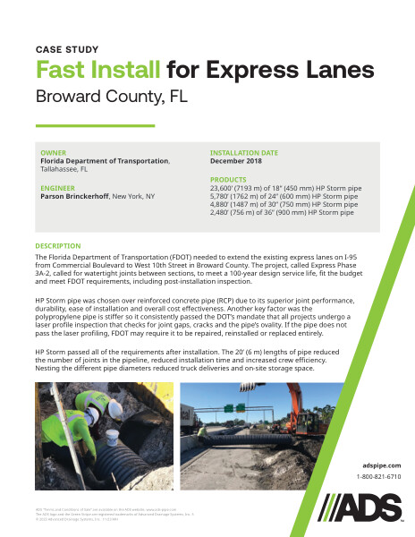 Fast Install for Express Lanes Case Study