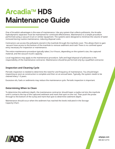 Arcadia Separator Maintenance Guide