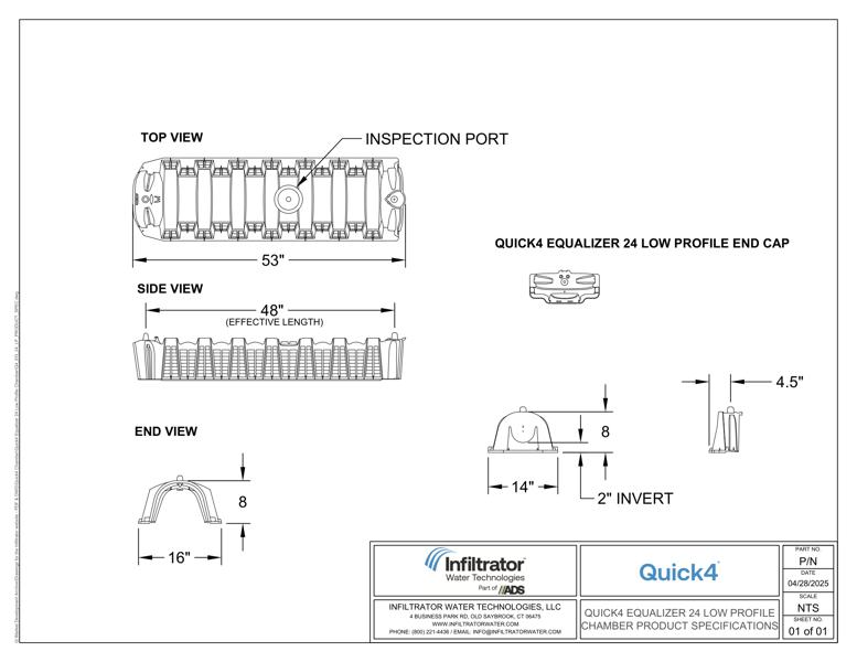 Quick4 Equalizer 24 Low Profile Product Spec Sheet