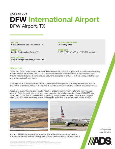 Dallas Fort Worth International Airport (DFW Airport, TX) Case Study