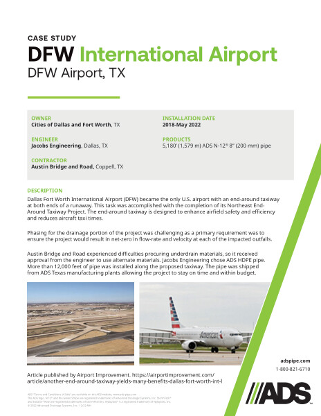 Dallas Fort Worth International Airport End-Around Taxiway Case Study