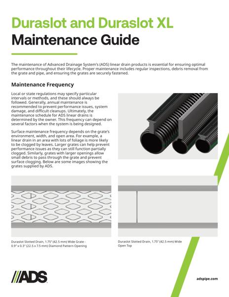 Duraslot and Duraslot XL Maintenance Guide
