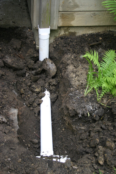 TripleWall Downspout Drainage