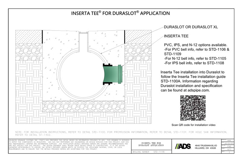 STD-1118 Inserta Tee® Fittings for Duraslot® Application Detail