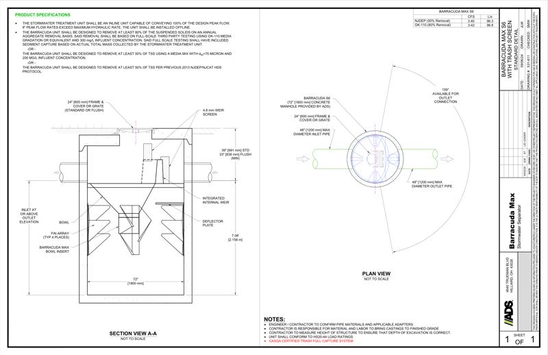 Barracuda Max S6 Trash Capture Detail