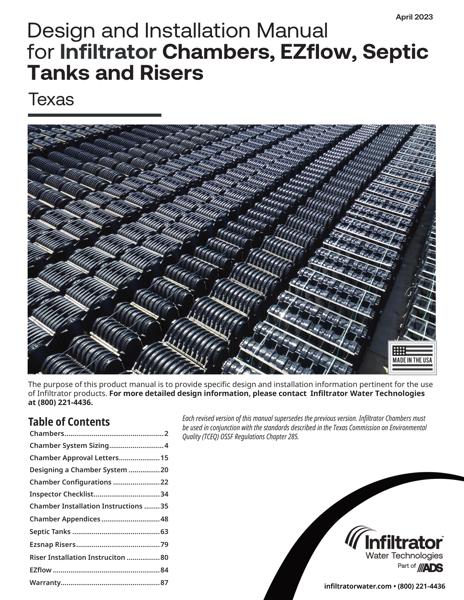 Chambers Design & Installation Manual - Texas