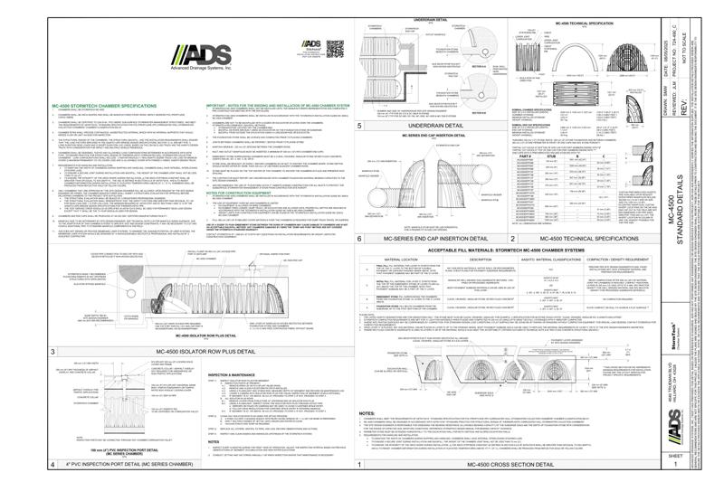 MC-4500 StormTech Full Detail Sheet