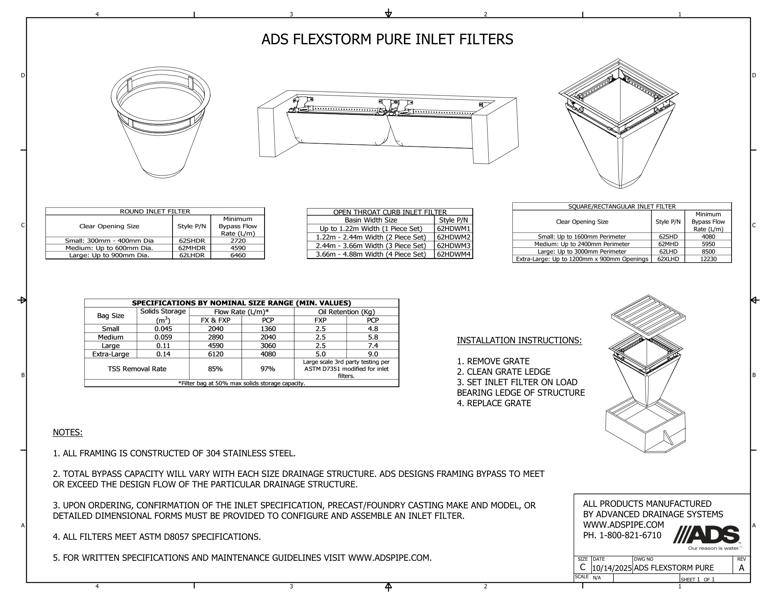 FlexStorm Pure Inlet Filters