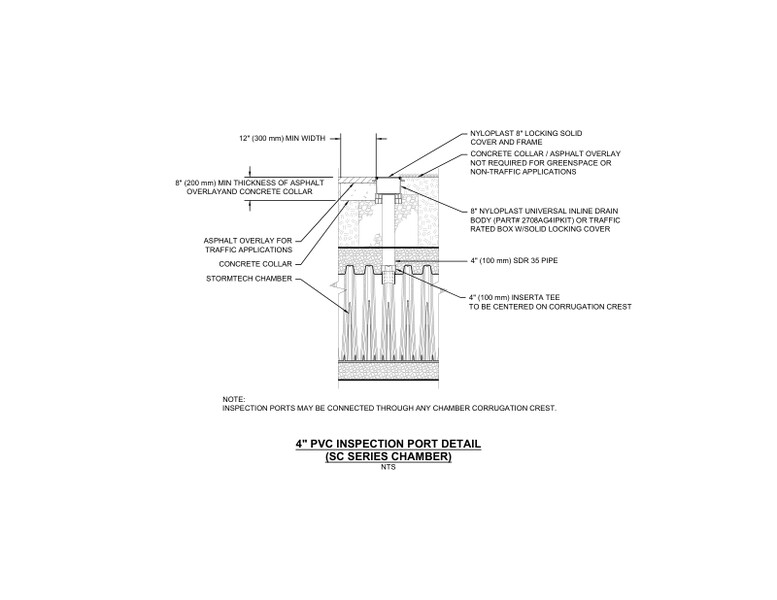 StormTech SC Series 4" Inspection Port