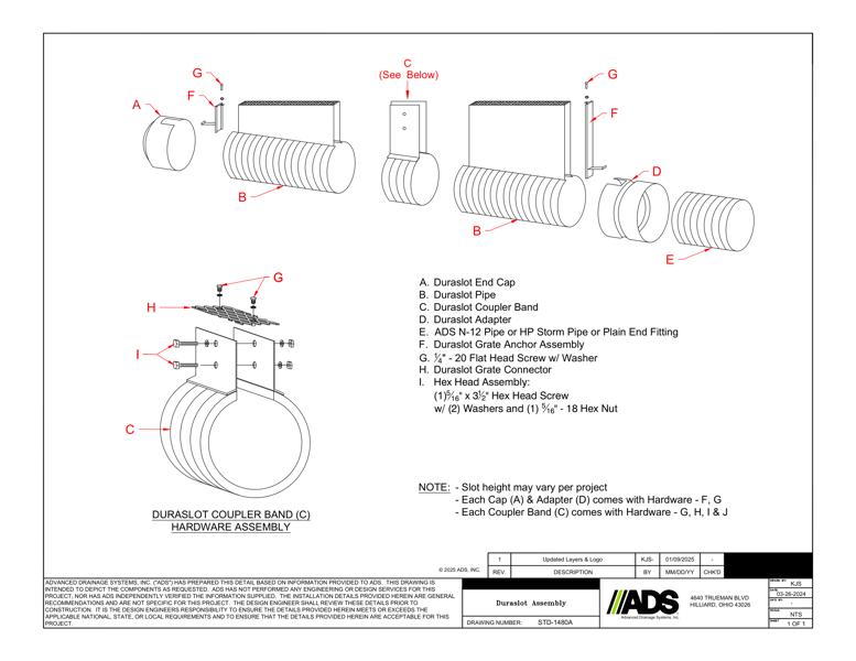1480A Duraslot Assembly