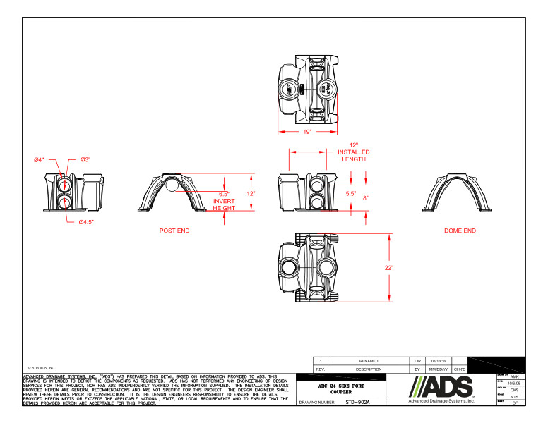 902A Arc 24 Side Port Coupler Detail