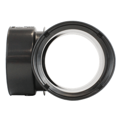 Té à boutons-pression de 4&nbsp;po&nbsp;–&nbsp;Droite