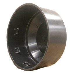 Capuchon d’extrémité à simple paroi avec bouton-pression de 4 po