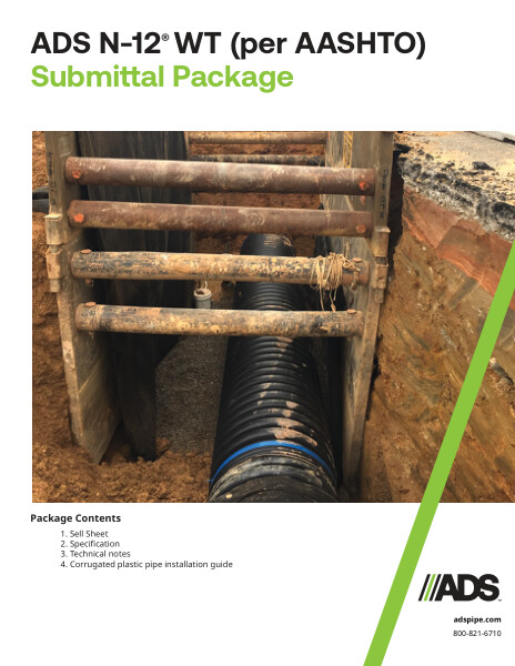 N-12 Water Tight (per AASHTO) Submittal Package