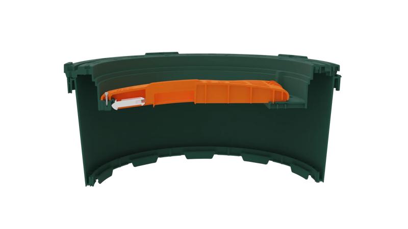 Guardian - Cutaway - EZsnap Riser Narrow End