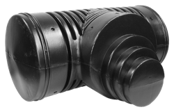 Té à simple paroi invisible 